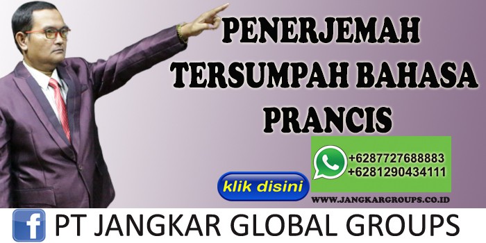 PENERJEMAH TERSUMPAH BAHASA PRANCIS