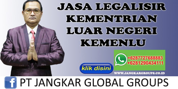 JASA LEGALISIR KEMENTRIAN LUAR NEGERI