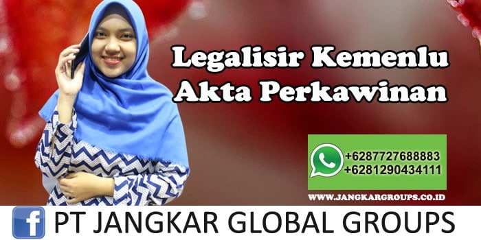 Legalisir Kemenlu Akta Perkawinan