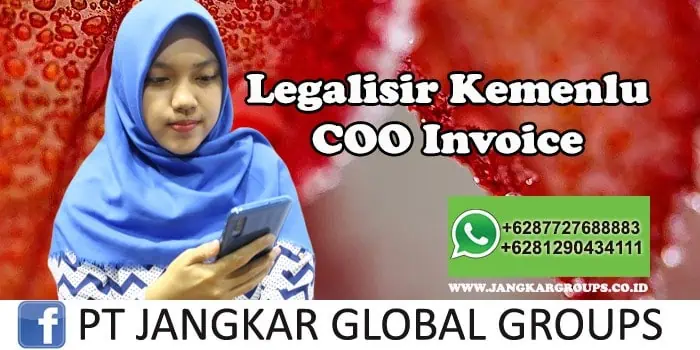 Legalisir Kemenlu COO Invoice