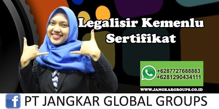 Legalisir Kemenlu Sertifikat