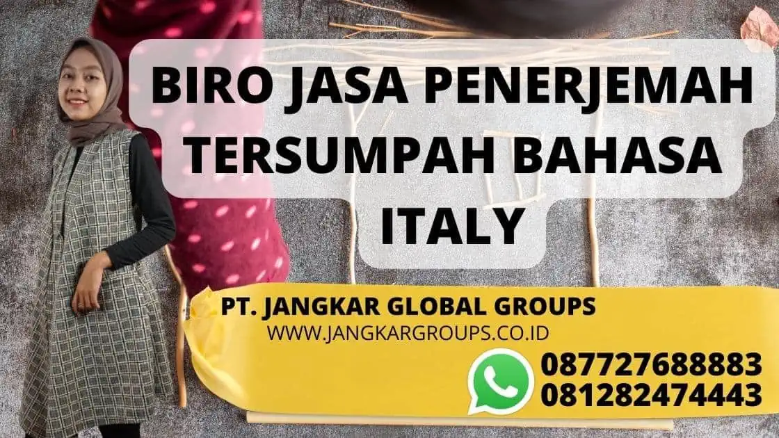 BIRO JASA PENERJEMAH TERSUMPAH BAHASA ITALY