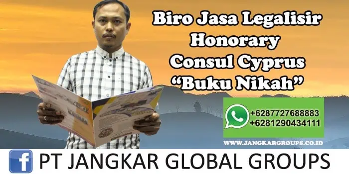 Biro Jasa Legalisir Honorary Consul Cyprus Buku Nikah