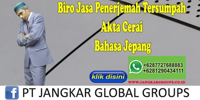 Biro Jasa Penerjemah Tersumpah Akta Cerai Bahasa Jepang