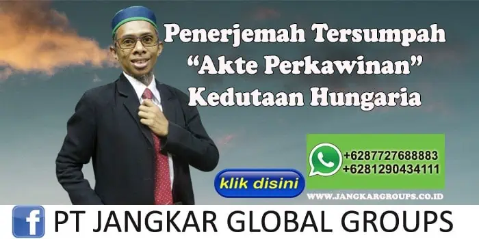 Penerjemah tersumpah Akte Perkawinan Bahasa Hungaria