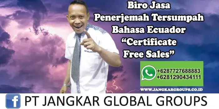 Biro Jasa Penerjemah Tersumpah Bahasa Ecuador Certificate Free Sales