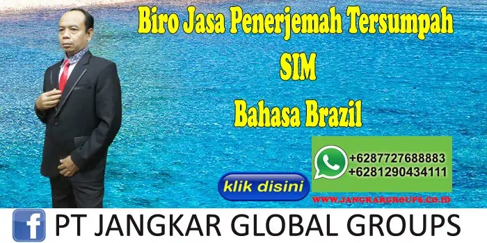 Biro Jasa Penerjemah Tersumpah SIM Bahasa Brazil