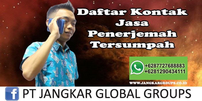 Biro Jasa Penterjemah - Daftar Kontak Jasa Penerjemah Tersumpah