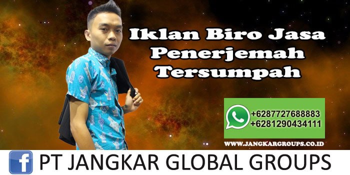 Iklan Biro Jasa Penerjemah Tersumpah