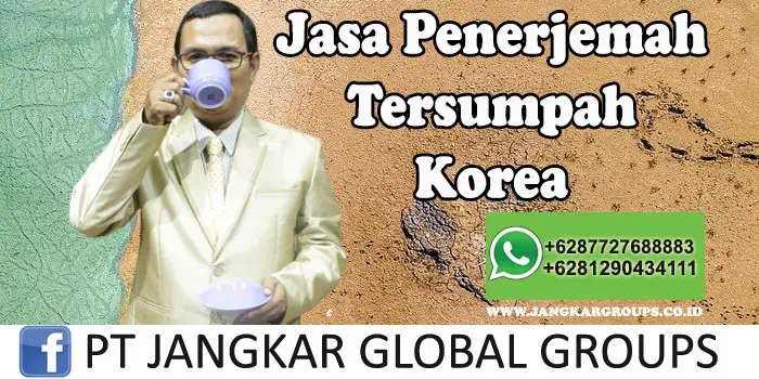 Jasa Penerjemah Tersumpah Korea