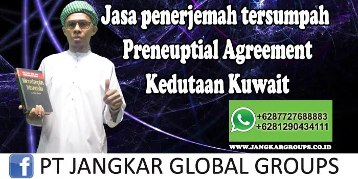 Jasa Penerjemah Tersumpah Preneuptial Agreement Kedutaan Kuwait