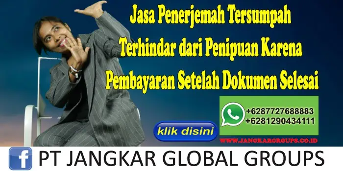 Pembayaran Setelah Dokumen Selesai