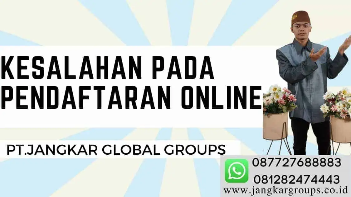 Kesalahan Pada Pendaftaran Online