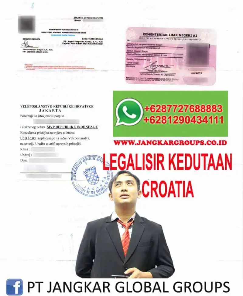 LEGALISIR KEDUTAAN CROATIA