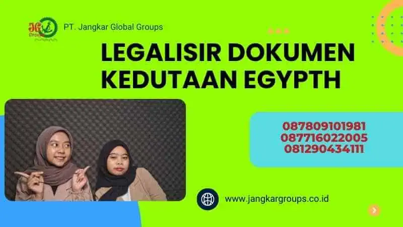 Legalisir Dokumen Kedutaan Egypth