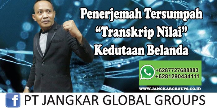 Transkrip Nilai Kedutaan Belanda