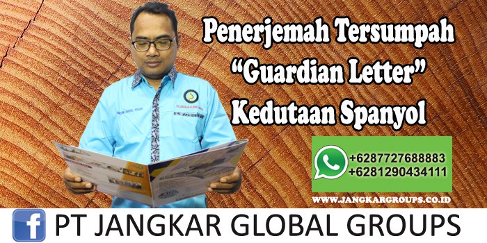 Penerjemah tersumpah Guardian Letter Kedutaan Spanyol