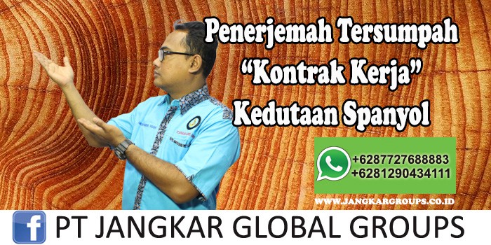 Penerjemah tersumpah Kontrak Kerja Kedutaan Spanyol