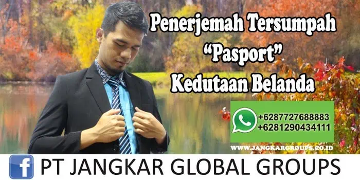 Penerjemah tersumpah Pasport Kedutaan Belanda