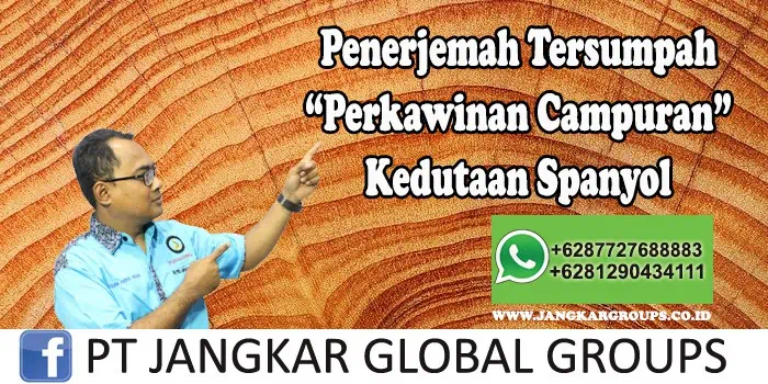 Penerjemah tersumpah Perkawinan Campuran Kedutaan Spanyol