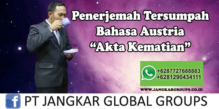 Penerjemah tersumpah bahasa Austria akta kematian