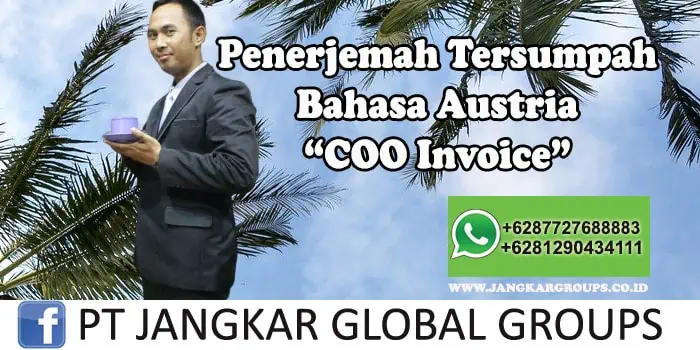 Penerjemah tersumpah bahasa Austria coo invoice