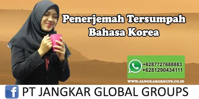 Penerjemah tersumpah bahasa Korea