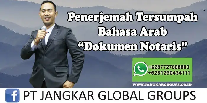 Penerjemah tersumpah bahasa arab Dokumen Notaris