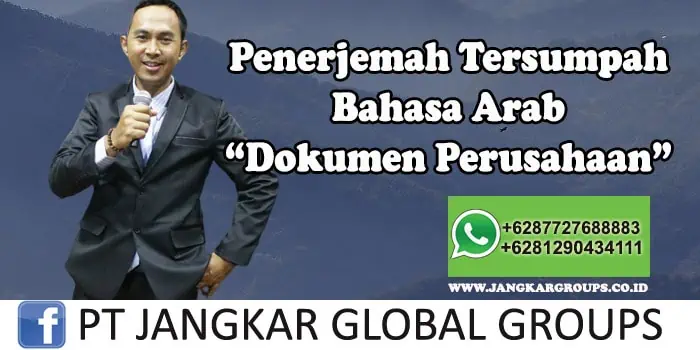 Penerjemah tersumpah bahasa arab Dokumen Perusahaan