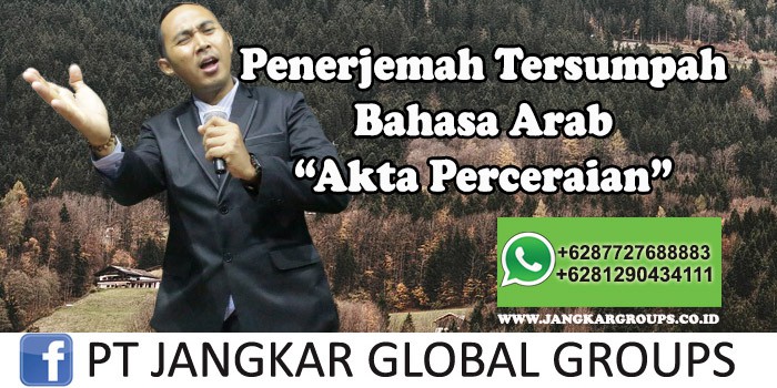 Penerjemah tersumpah bahasa arab akta perceraian