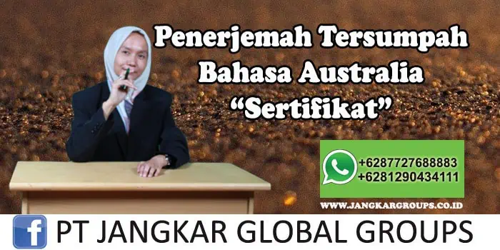 Sertifikat Australia