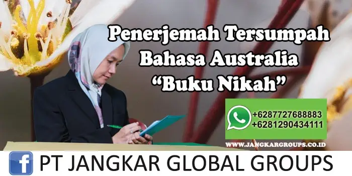 Penerjemah tersumpah bahasa australia buku nikah