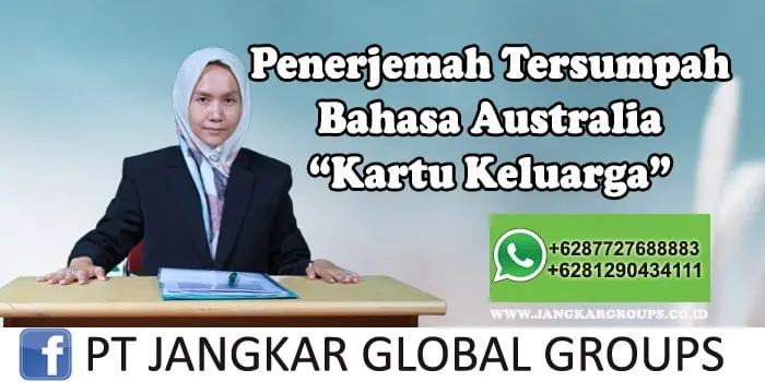 Penerjemah tersumpah bahasa australia kartu keluarga