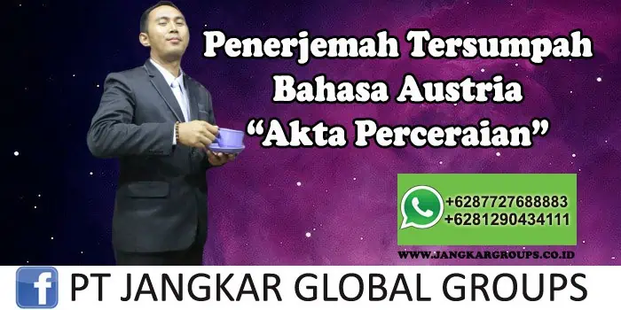 Penerjemah tersumpah bahasa austria akta perceraian