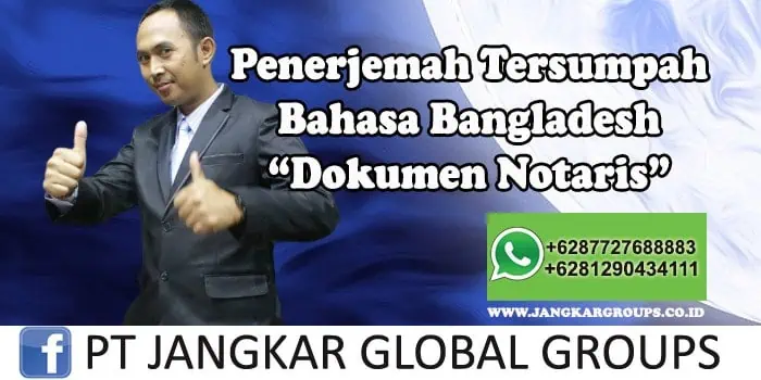 Penerjemah tersumpah bahasa bangladesh Dokumen Notaris