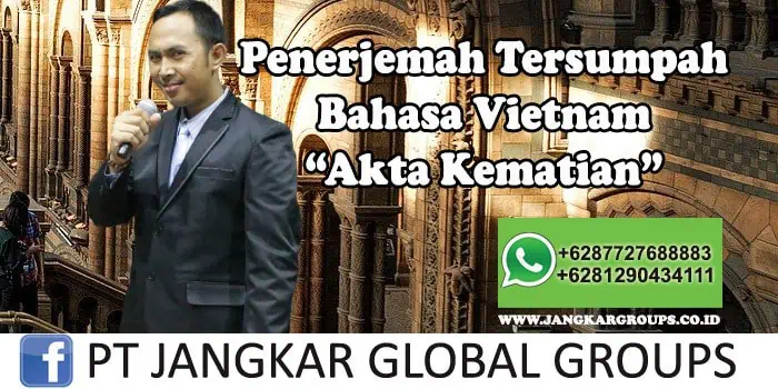 Penerjemah tersumpah bahasa vietnam akta kematian