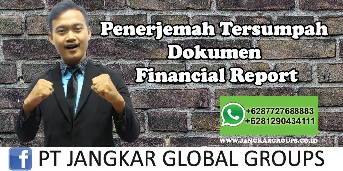 Penerjemah tersumpah dokumen Financial Report