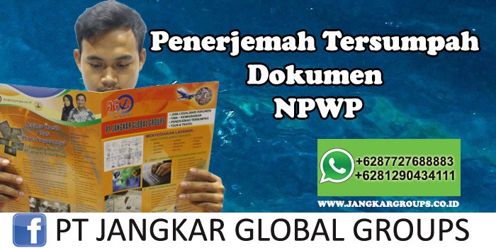 Penerjemah tersumpah dokumen NPWP