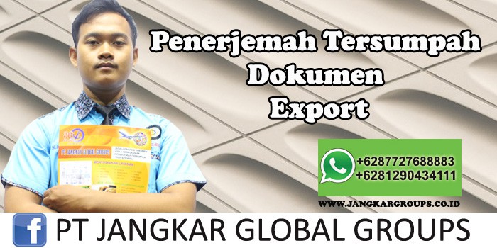 Penerjemah tersumpah dokumen export