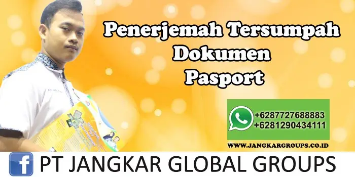 Penerjemah tersumpah dokumen pasport