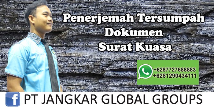 Penerjemah tersumpah dokumen surat kuasa