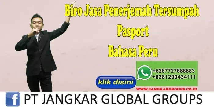 Biro Jasa penerjemah tersumpah Pasport Bahasa Peru