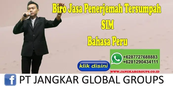 Biro Jasa penerjemah tersumpah SIM Bahasa Peru