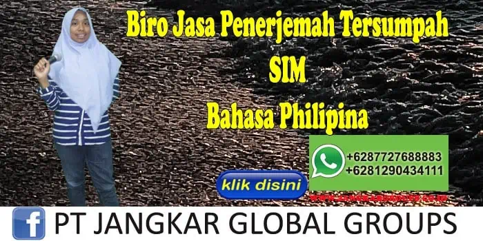 Biro Jasa penerjemah tersumpah SIM Bahasa Philipina