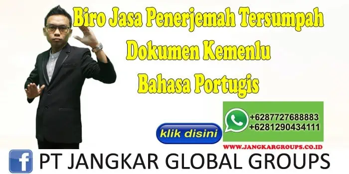 Biro jasa penerjemah tersumpah Dokumen Kemenlu Bahasa Portugis