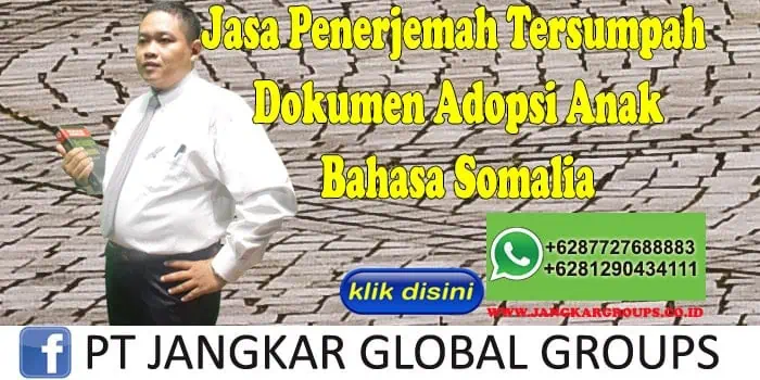 Jasa penerjemah tersumpah dokumen adopsi anak bahasa somalia