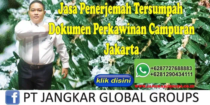 Jasa penerjemah tersumpah dokumen perkawinan campuran jakarta