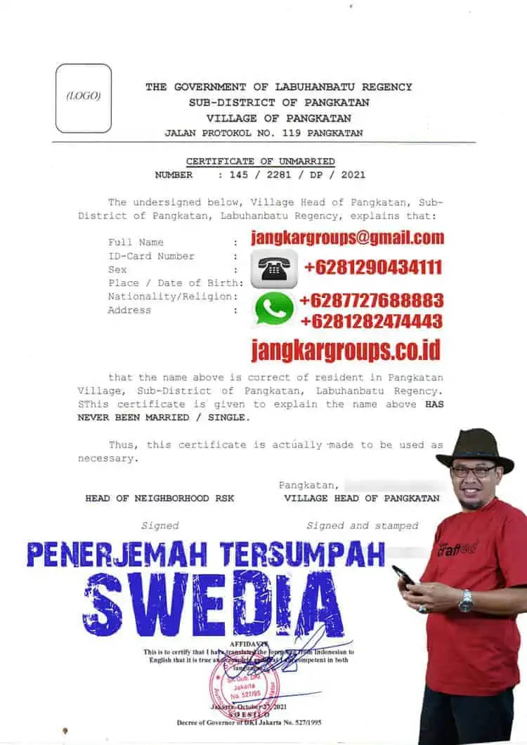 PENERJEMAH TERSUMPAH SWEDIA