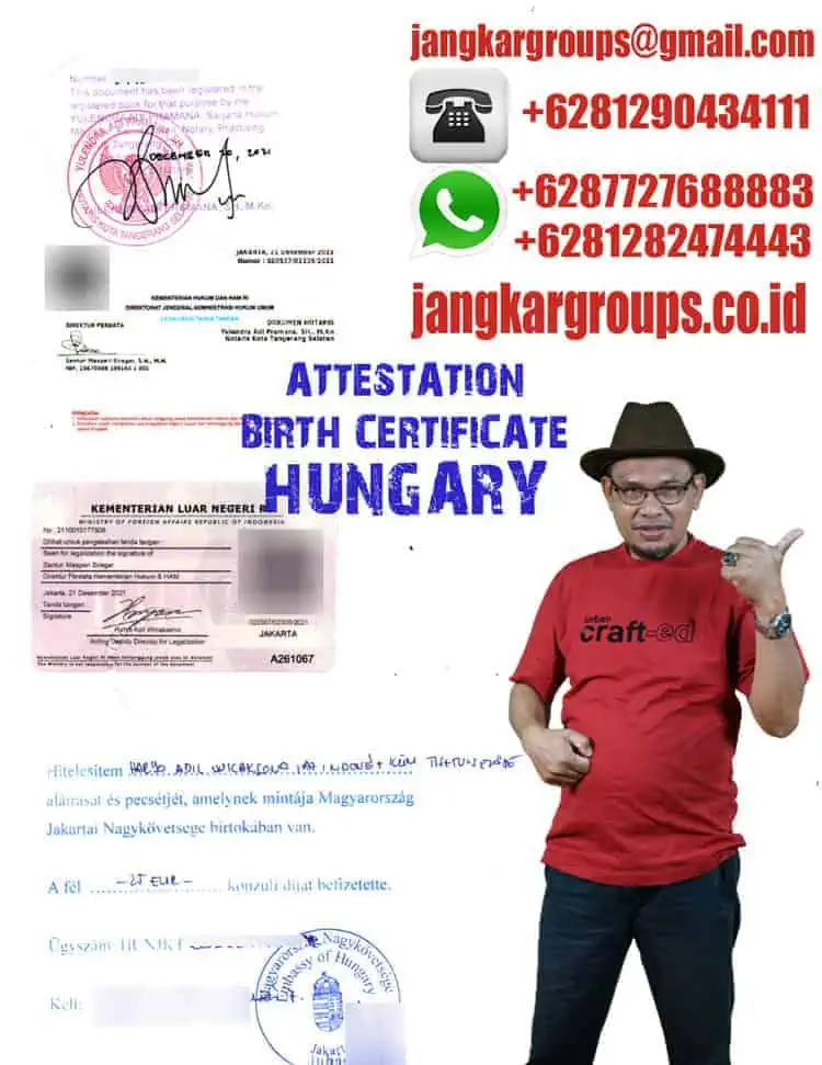 ATTESTATION BIRTH CERTIFICATE HUNGARY