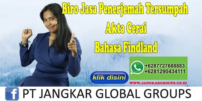 Biro Jasa Penerjemah Tersumpah Akte Cerai Bahasa Findland